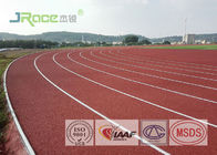 UV Resistant Tartan Track Surface , Long Lasting Rubber Athletic Track 13-16 Mm Thickness