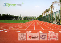 Rubber Material Polyurethane Track Surface , Painting Synthetic Running Track For Stadium