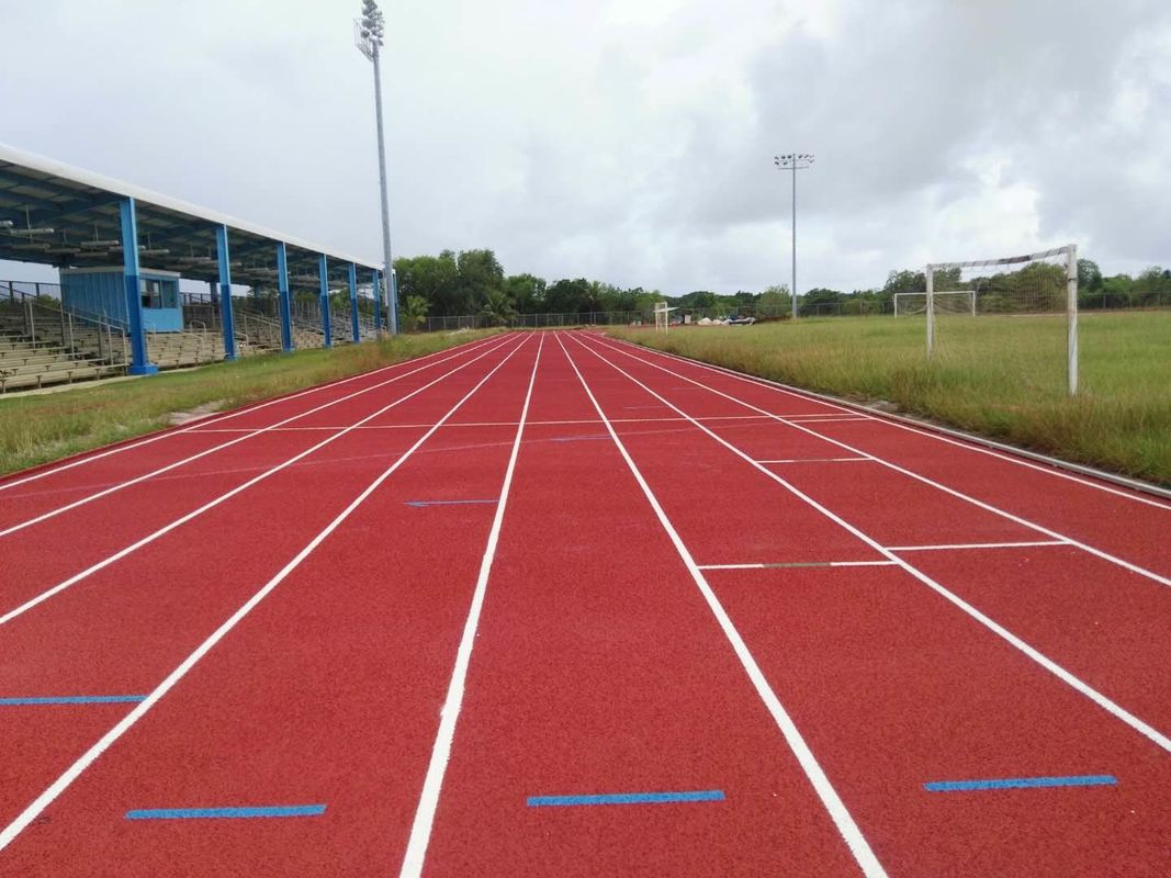 Multipurpose 15mm Thickness Polyurethane Athletic Track Surfaces Spike Resistant